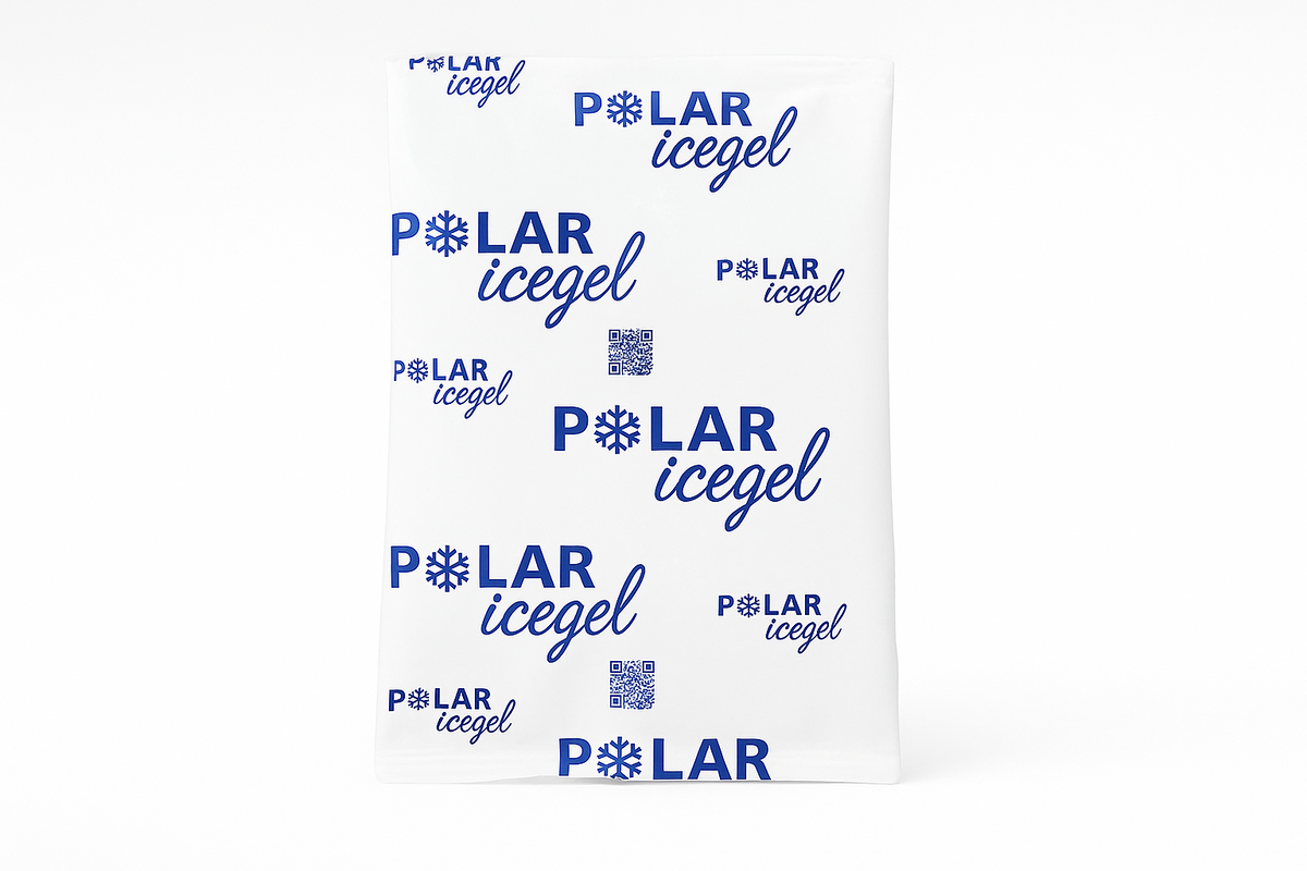 Bolsa de hielo para transporte refrigerado reutilizable de 740 g.